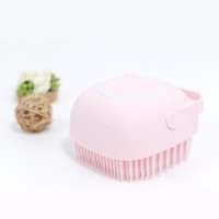 Best Silicone Baby Bath Brush Body Massage Brush with Shampoo Bottle Design