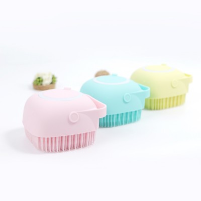 Baby Silicone Shampoo Scalp Brush Shower Body Bath Brush Suction Cup Infant Massage Washing Hair Brushes