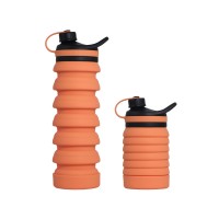 2020 Private Label BPA Free Collapsible Water Bottle Silicone Folding Water Bottle