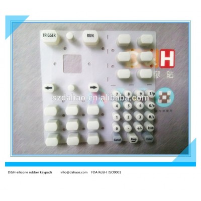 Custom made calculator keypads silicon rubber buttons keypads. high quality silicone rubber keyboard